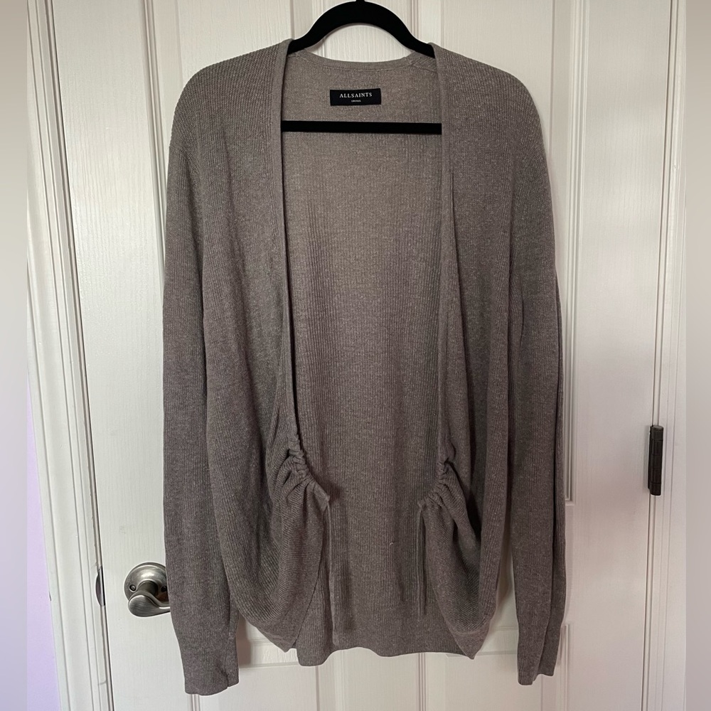 AllSaints Brown Tine Cardigan